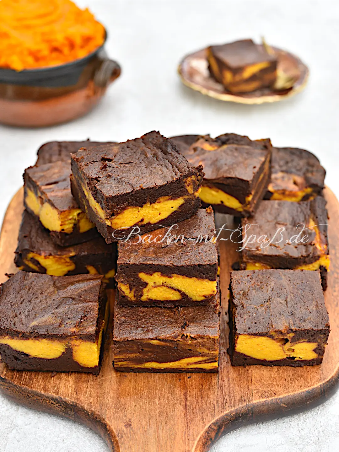 Kürbis-Brownies (Low Carb, Keto)