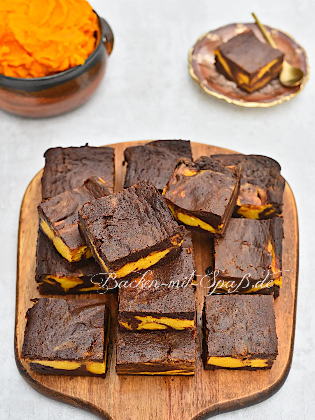 Kürbis-Brownies (Low Carb, Keto)