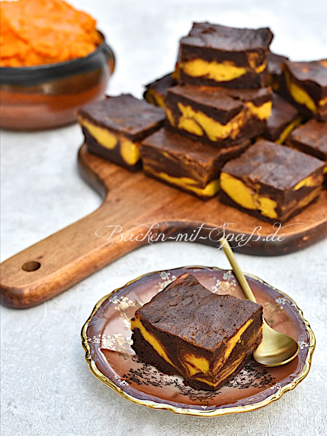 Kürbis-Brownies (Low Carb, Keto)