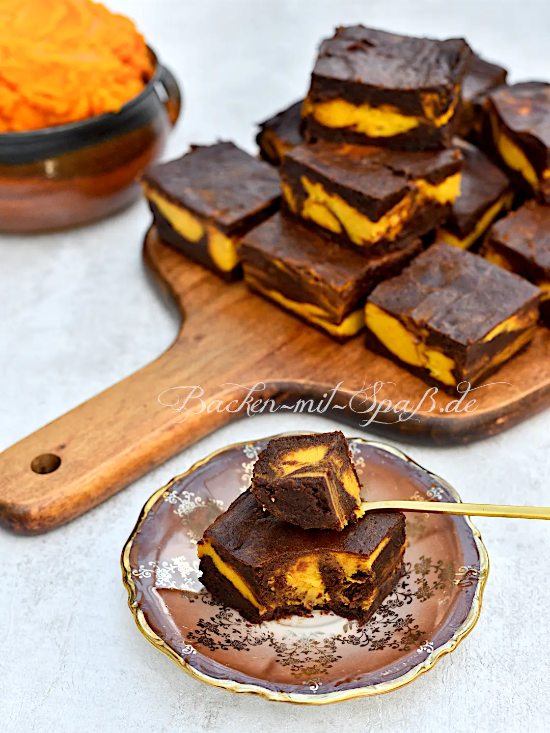 Kürbis-Brownies (Low Carb, Keto)