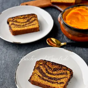 Kürbis-Zebrakuchen (Low Carb, Keto)