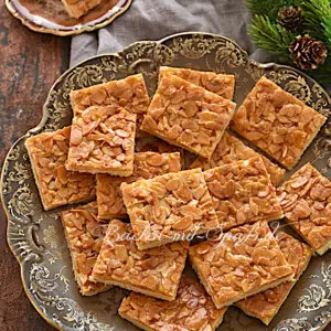 Bienenstich Plätzchen vom Blech