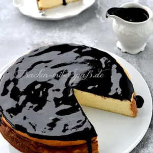 Käsekuchen ohne Boden mit Grieß