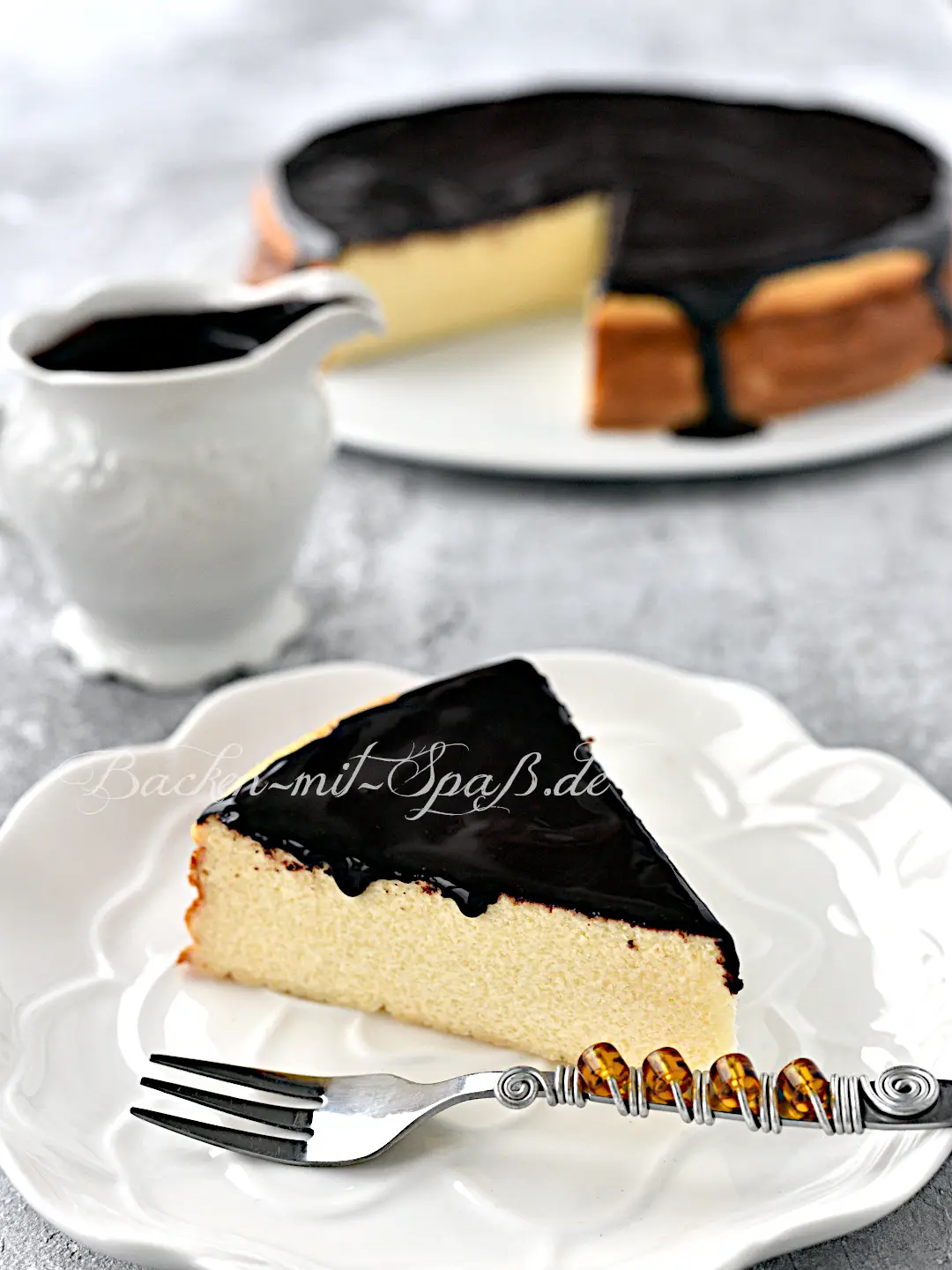 Käsekuchen ohne Boden mit Grieß