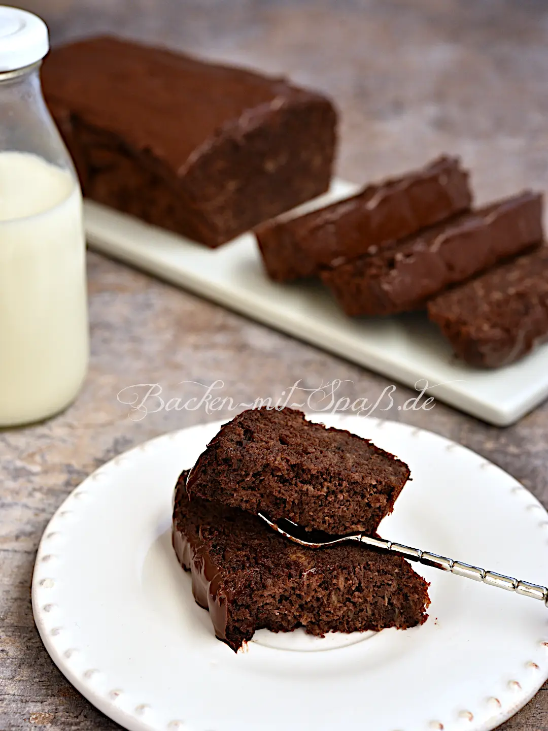Schnelles glutenfreies Schoko-Bananenbrot