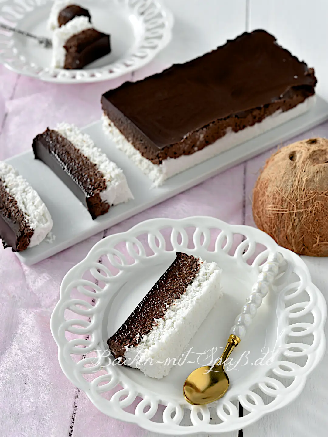 Bounty Kuchen ohne Backen (Low Carb, Keto)