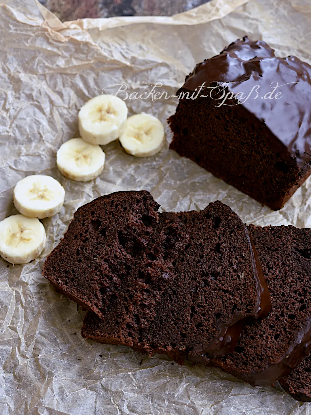 Schnelles Schoko-Bananenbrot