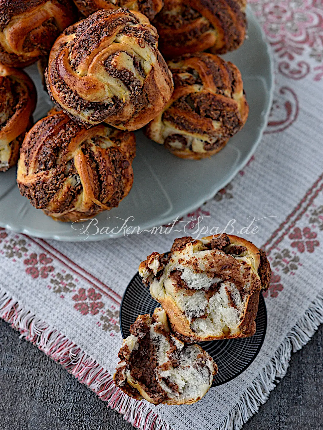 Kakao-Nuss-Hefeknoten