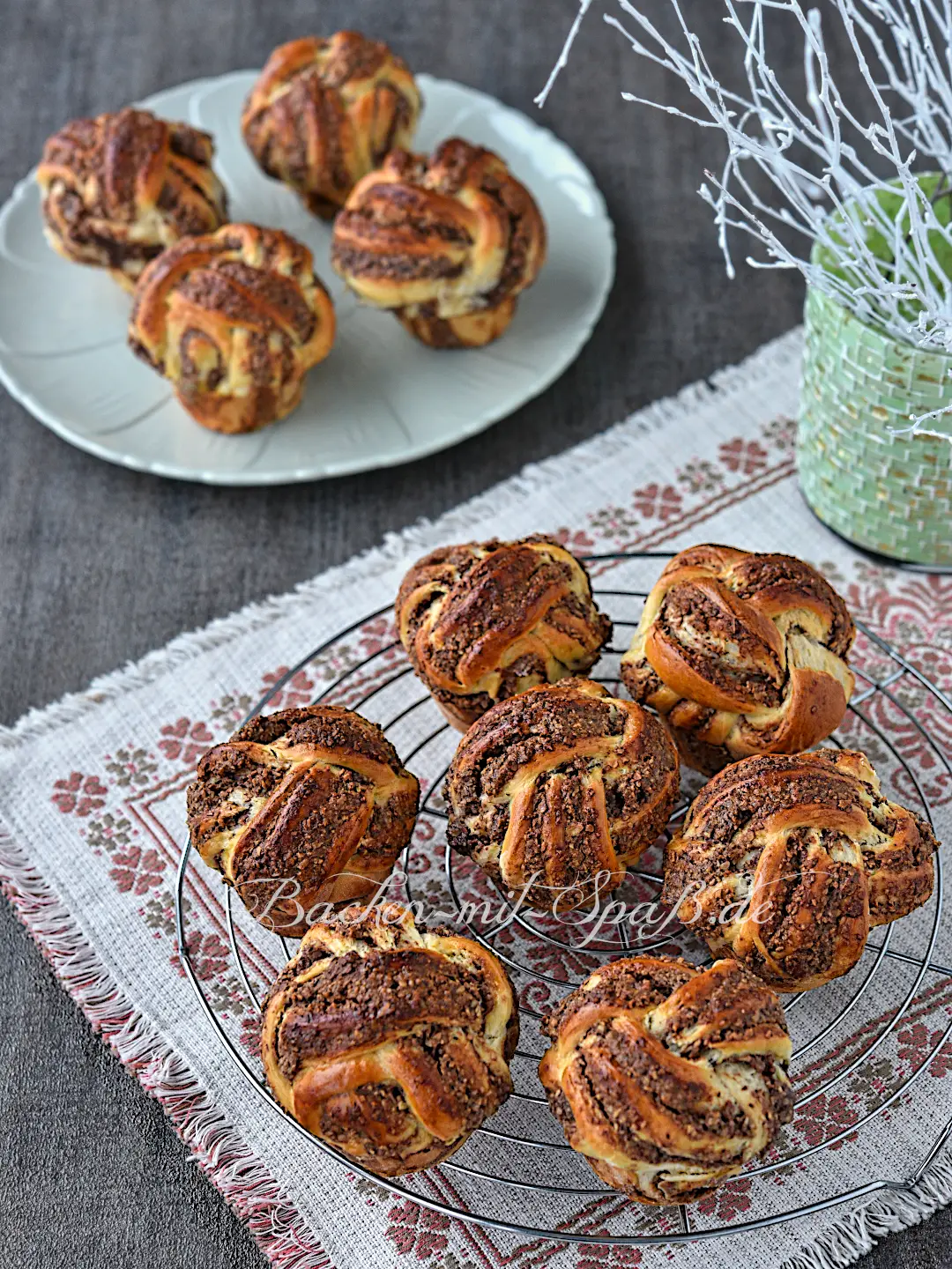 Kakao-Nuss-Hefeknoten