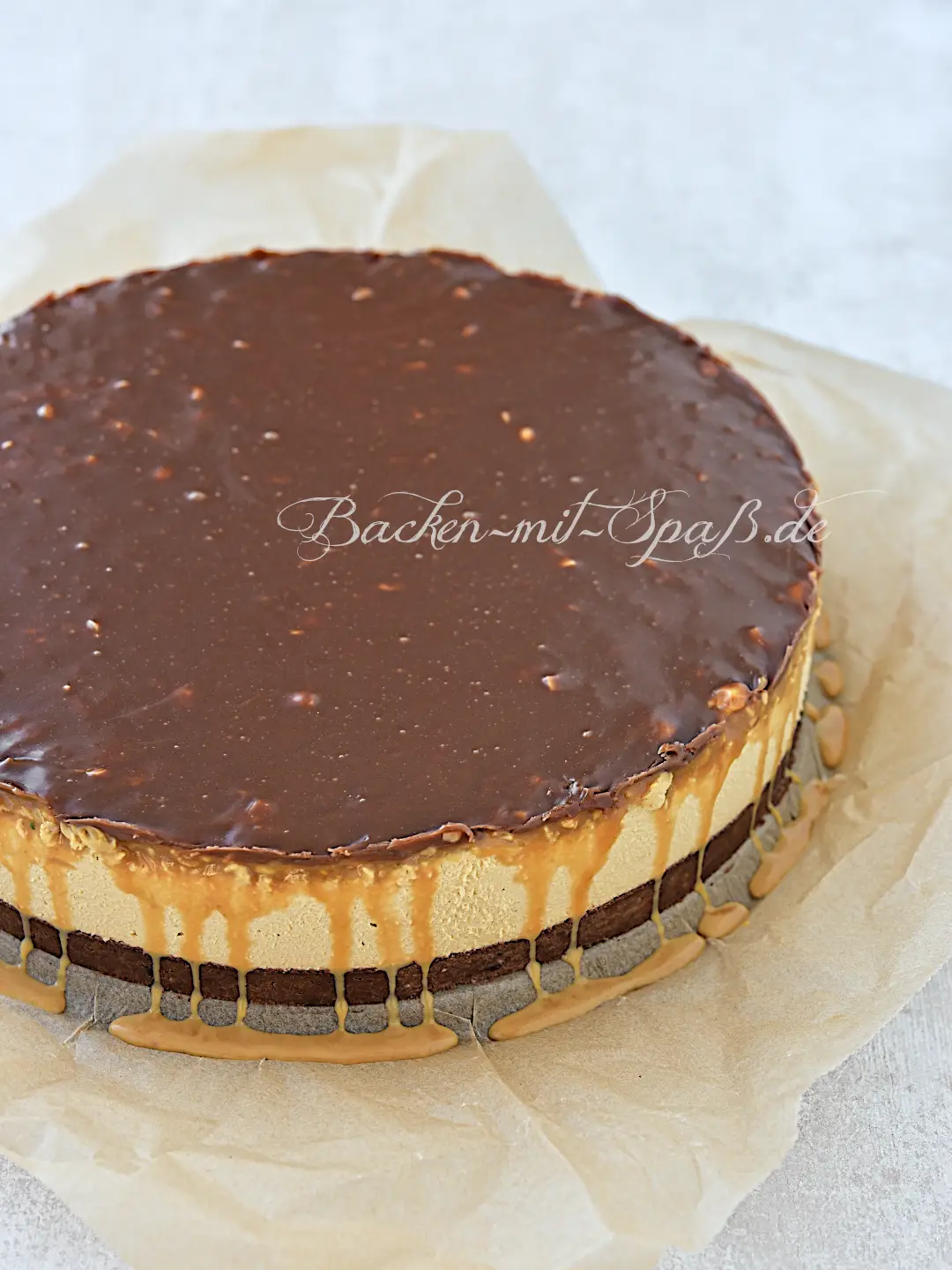 Snickers Cheesecake ohne Backen