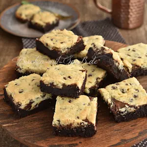Glutenfreies Brookie - Brownie mit Cookies