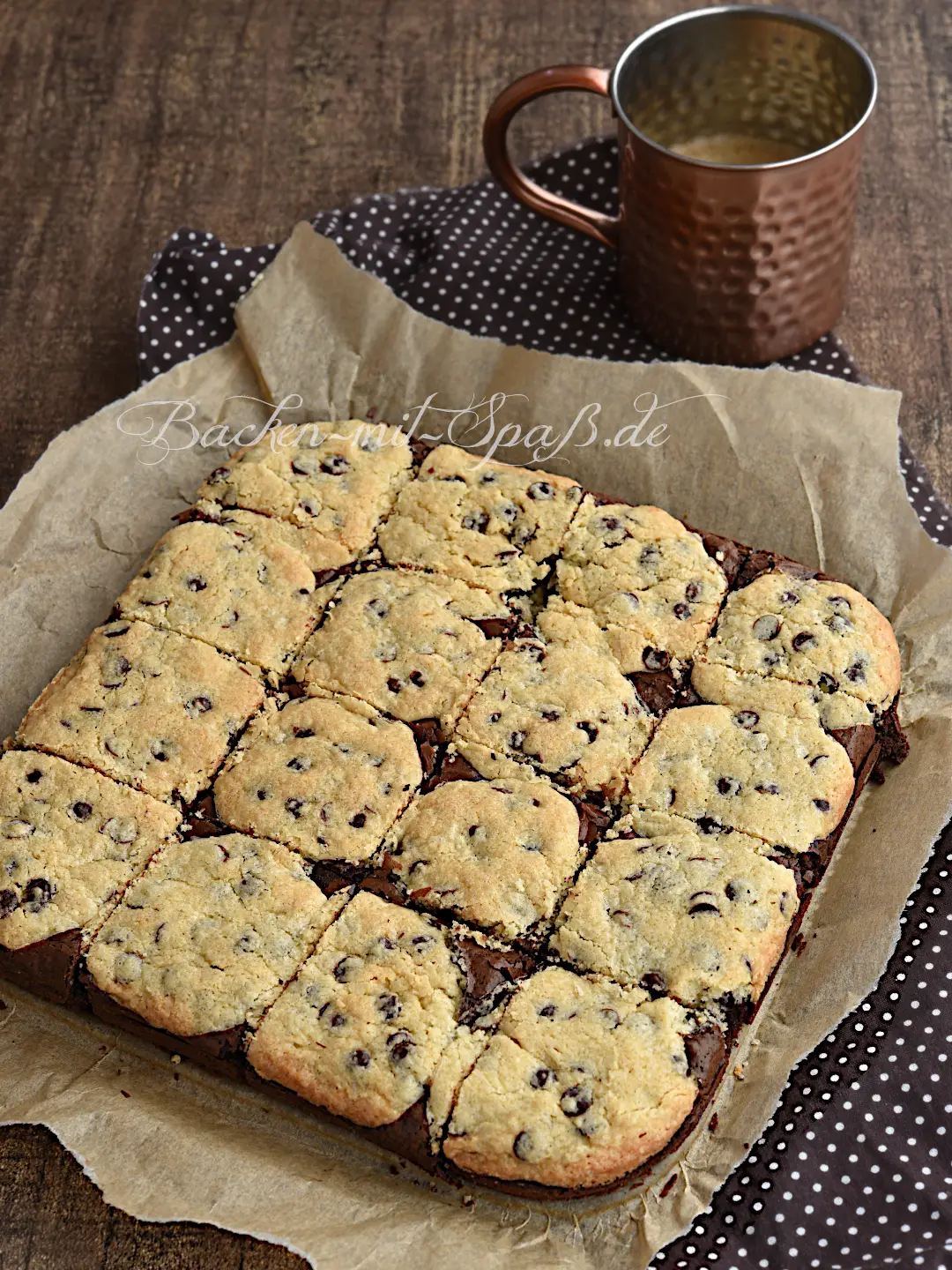 Glutenfreies Brookie - Brownie mit Cookies