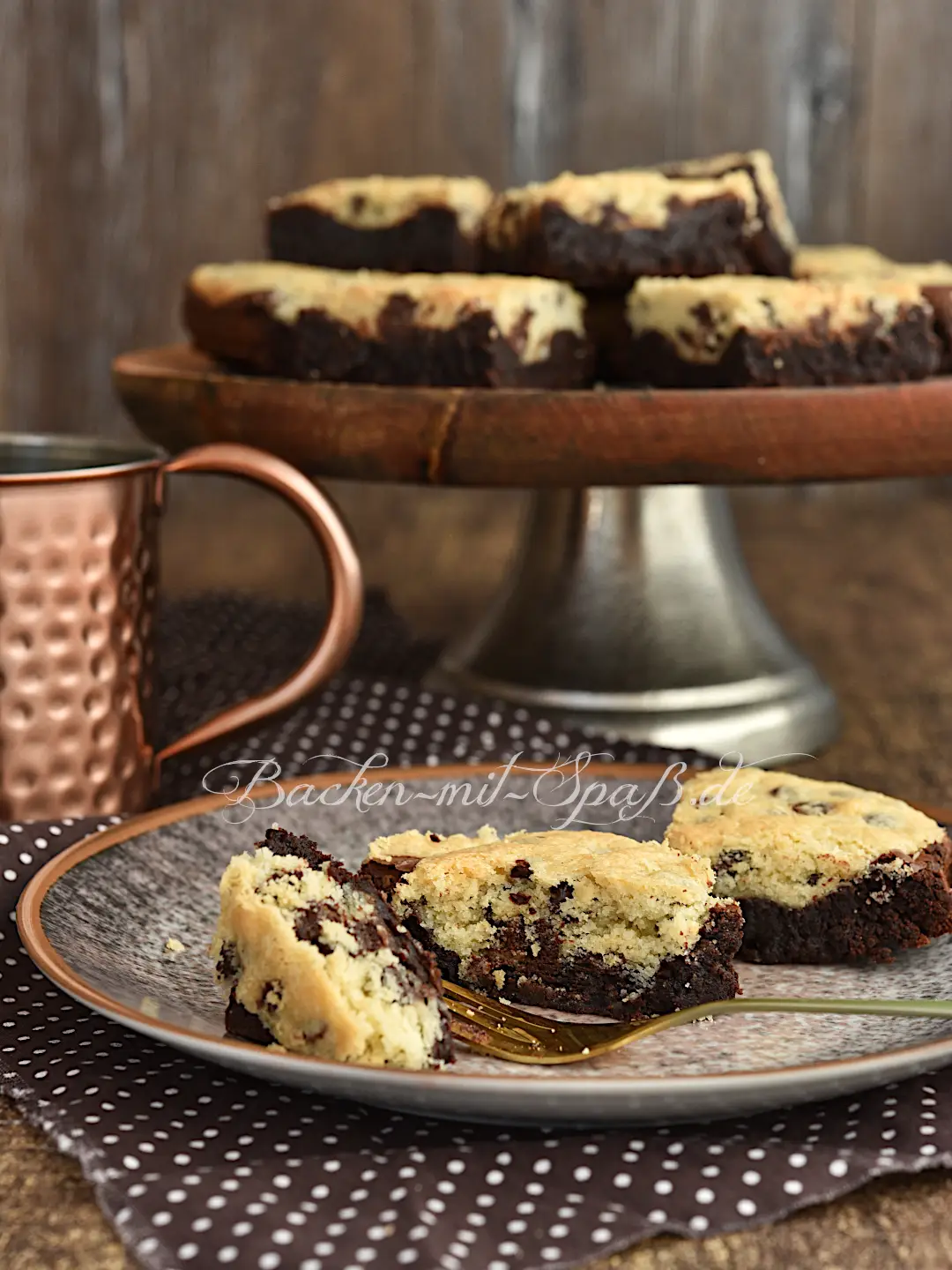 Glutenfreies Brookie - Brownie mit Cookies