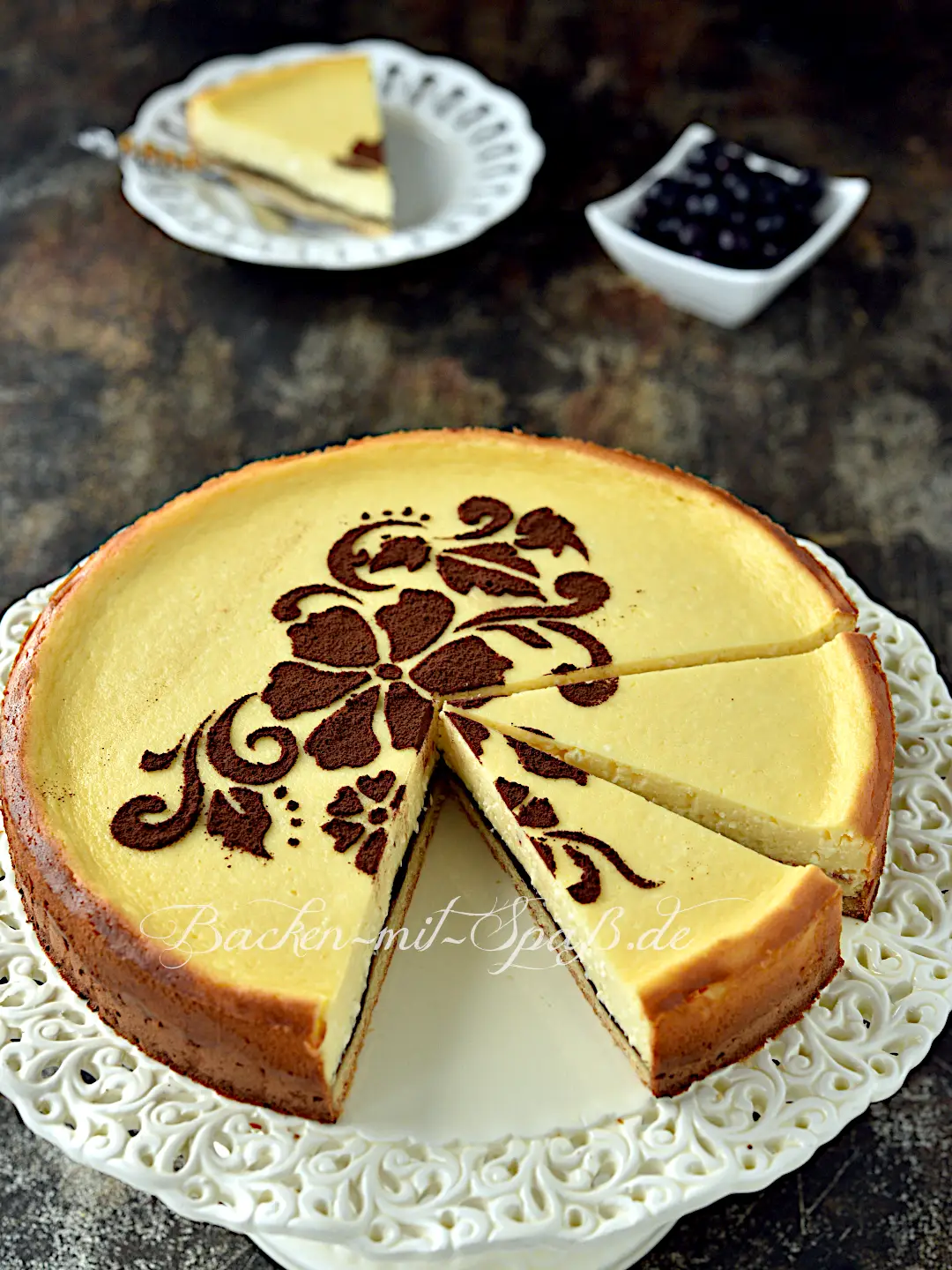 Käsekuchen mit körnigem Frischkäse Käsekuchen mit körnigem Frischkäse