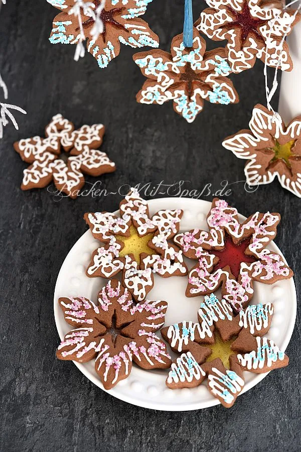 Lebkuchen- Anhänger mit Bonbonfenster