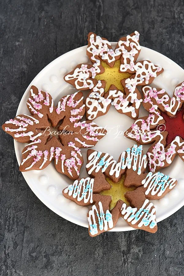 Lebkuchen- Anhänger mit Bonbonfenster