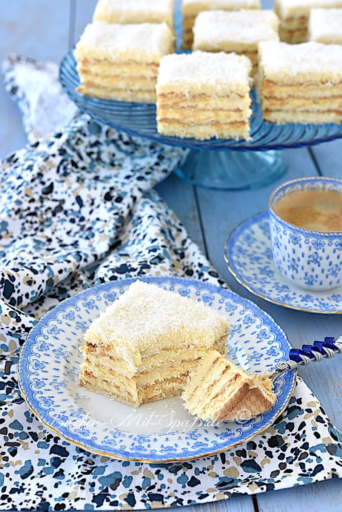 Rafaello-Kuchen mit Eierlikör ohne Backen