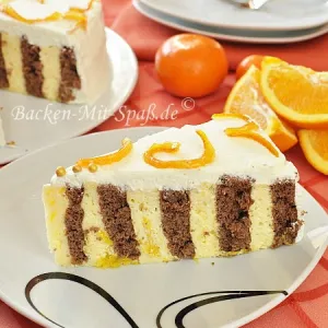 Orangen- Wickeltorte