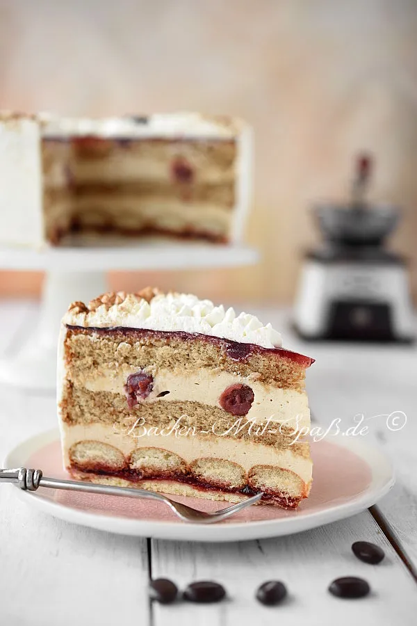 Kaffee- Kirsch- Torte