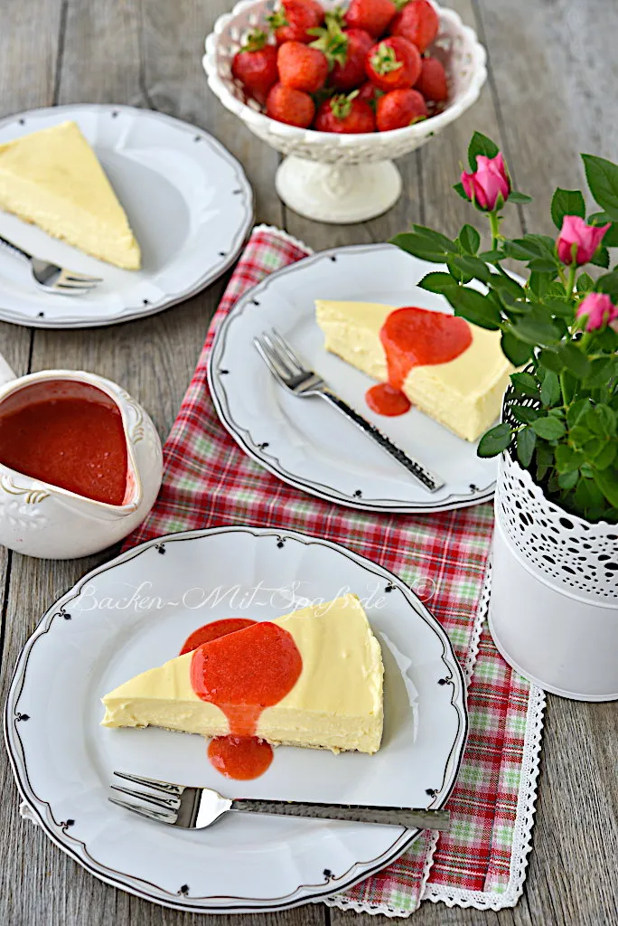 Gekochter Käsekuchen