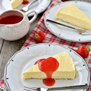 Gekochter Käsekuchen
