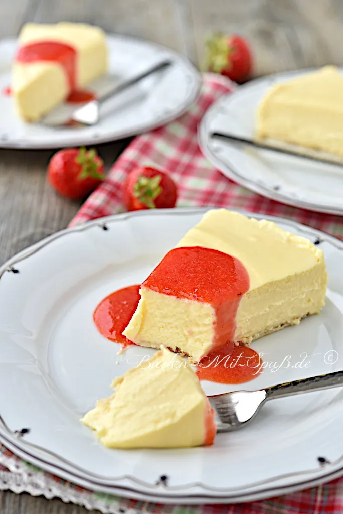Gekochter Käsekuchen