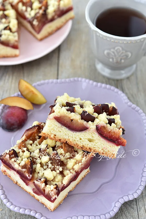 Zwetschgenkuchen mit Streusel