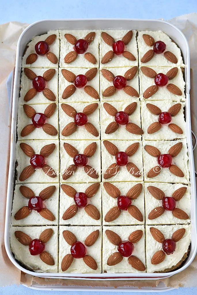 Mohn-Kokos-Kuchen mit Kokoscreme