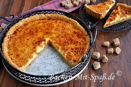 Creme brulee tarte