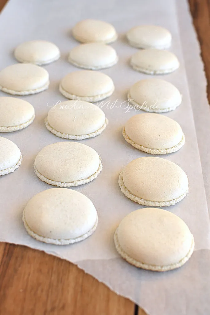 Macarons aus französischer Baisermasse