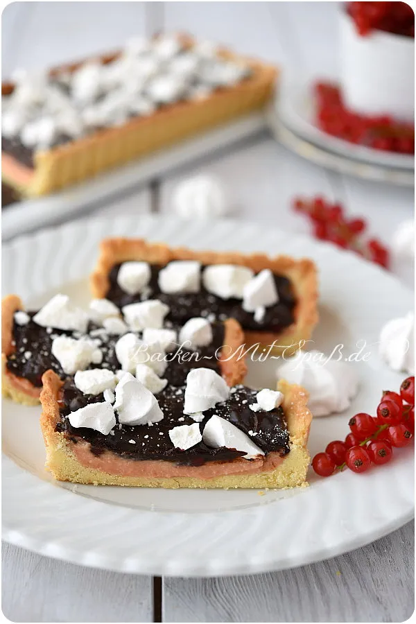 Tarte mit Johannisbeer- Curd