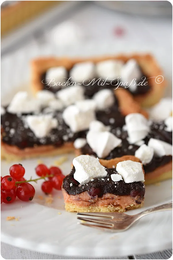 Tarte mit Johannisbeer- Curd