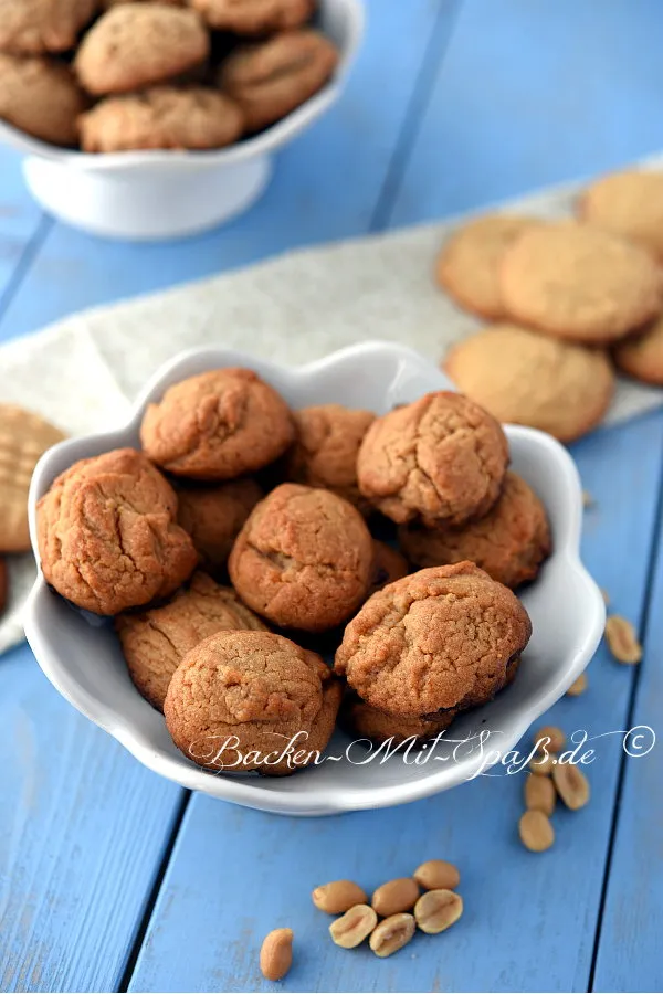 Glutenfreie Erdnussbutter- Kekse