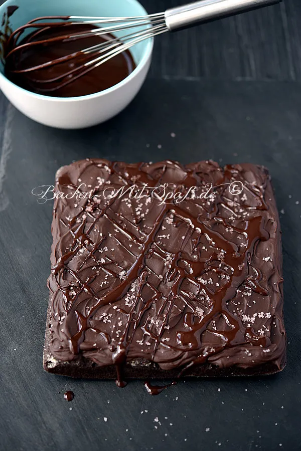 Fudge- Brownies mit Salzflocken