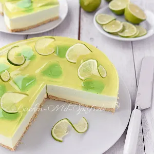 Limetten- Quark- Kuchen