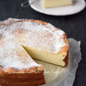 Käsekuchen ohne Boden