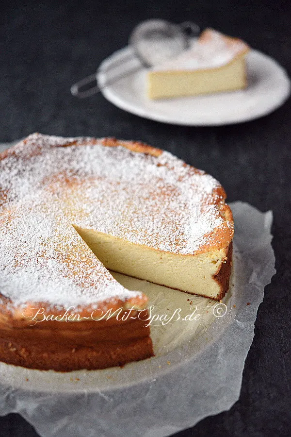 Käsekuchen ohne Boden