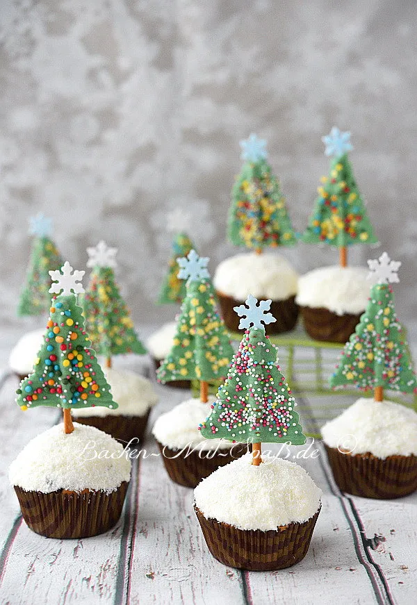 Schoko- Tannenbaum- Muffins