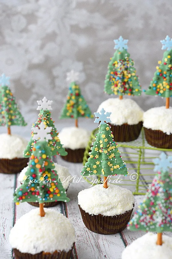 Schoko- Tannenbaum- Muffins