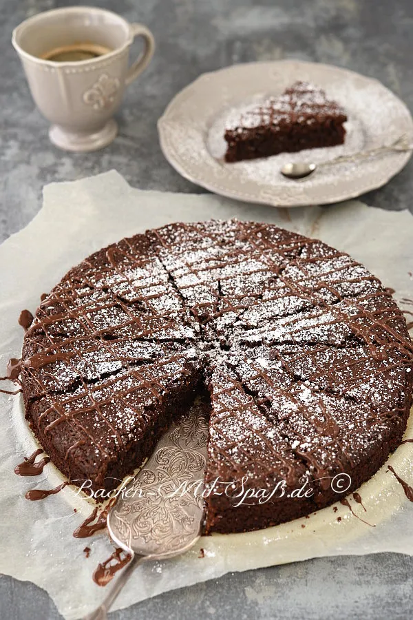 Schoko- Nuss- Kuchen ohne Mehl