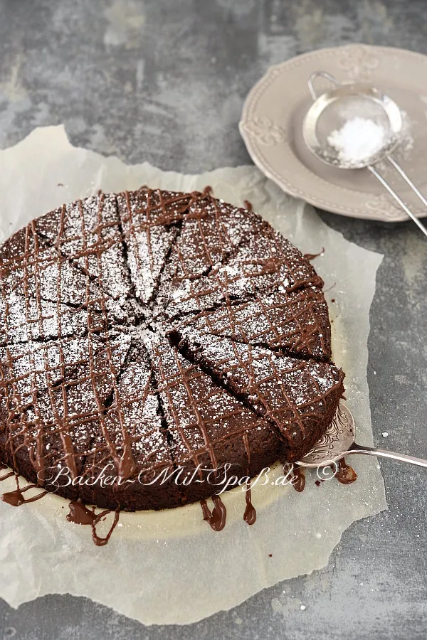 Schoko- Nuss- Kuchen ohne Mehl