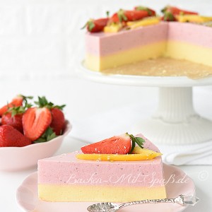 Erdbeer- Mango- Joghurt- Kuchen