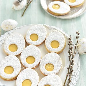 Ostereier-Kekse mit Lemon Curd